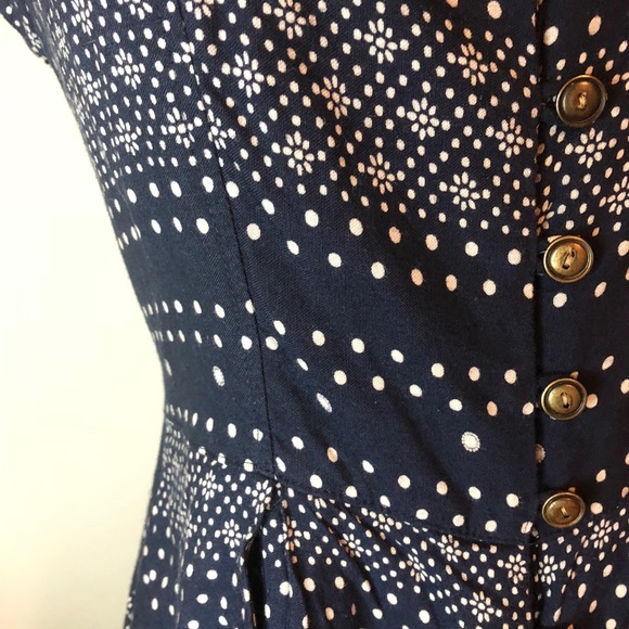 Navy blue patterned romper - Picture 3 of 6
